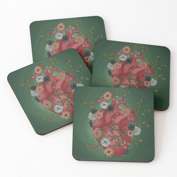 Item preview, Floral Anatomical Heart designed and sold by stennerstudio.