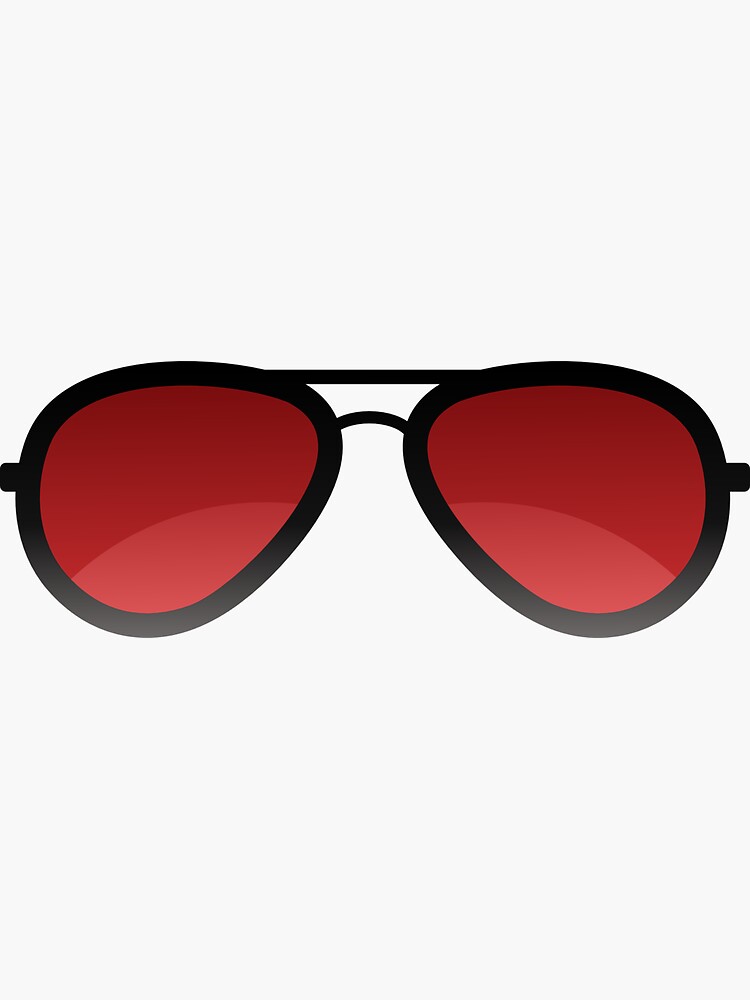 Sunglasses Sticker Sticker For Sale By Dusicap Redbubble