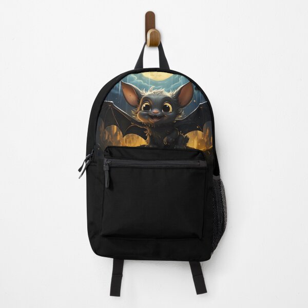 Item preview, Moonlit Charm : Adorable Cartoon Bat Perched on a Rock designed and sold by ChayanJaiya.