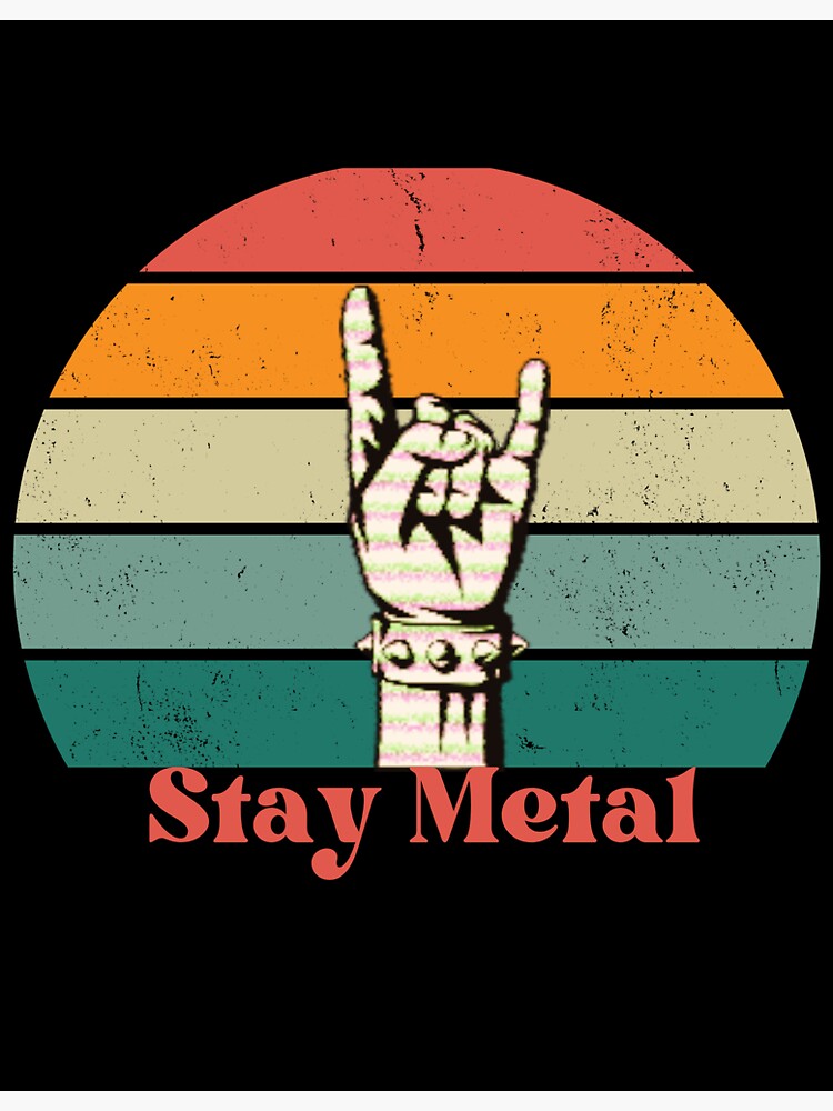 "Stay Metal" Sticker for Sale by StrongholdFit Redbubble