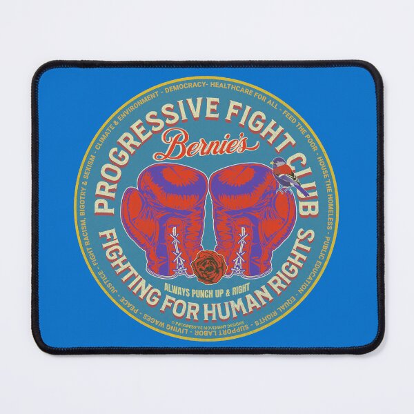 Item preview, PMD01017 Progressive Movement Designs Bernies Progressive Fight Club boxing gloves design shows you support human rights democracy progressive goals for Progressives Democrats Independents designed and sold by ProgressiveLeft.