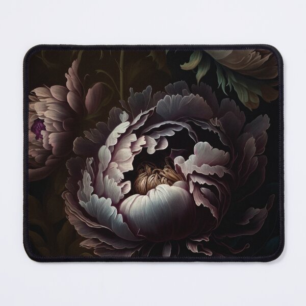 Item preview, Baroque Gothic Peonies Botanical Night Garden Nightgarden designed and sold by UtArt.