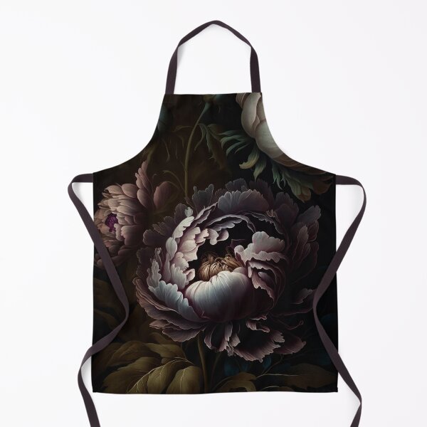 Item preview, Baroque Gothic Peonies Botanical Night Garden Nightgarden designed and sold by UtArt.