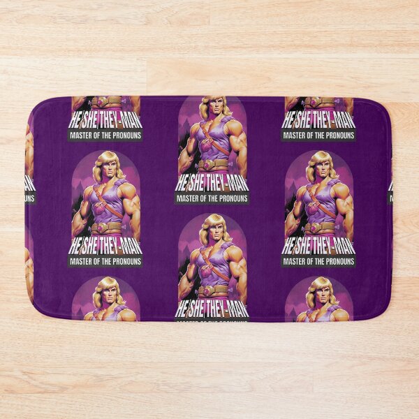 Item preview, He/She/They-Man - Master of the Pronouns designed and sold by Sir Meow Meow.
