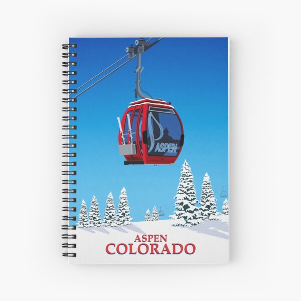 Aspen Ski Resort Spiral Notebook