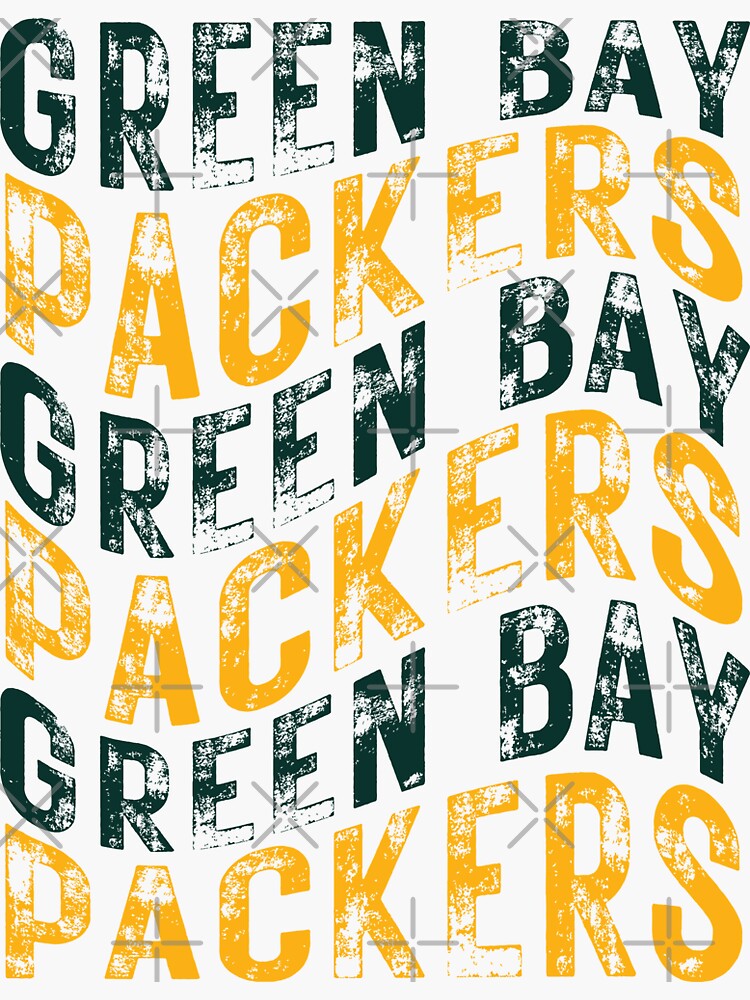 Green Bay Packers Cheesehead Design Sticker for Sale by Stayfrostybro