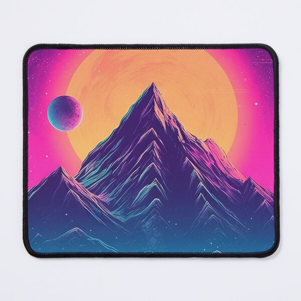 Item preview, Retro Refuge: Synthwave Sanctuary in the Majestic Mountains designed and sold by Mullet Monkey.