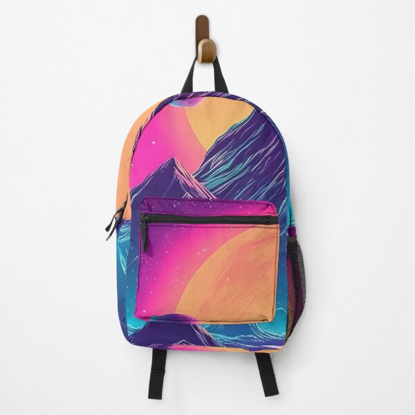 Item preview, Retro Refuge: Synthwave Sanctuary in the Majestic Mountains designed and sold by Mullet Monkey.