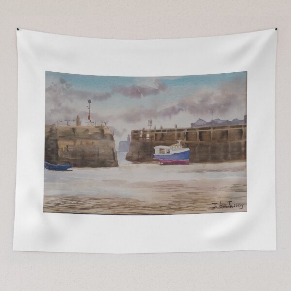 Item preview, Boat at the entrance designed and sold by Justin Turney Art.