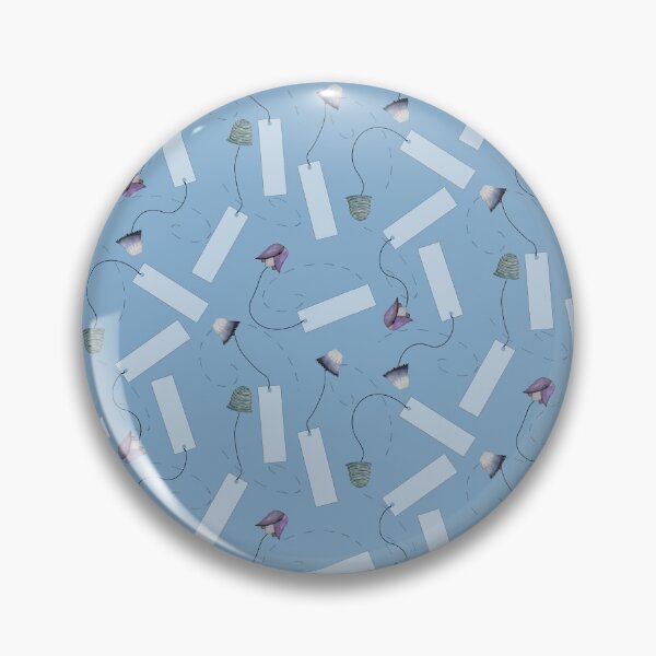 Item preview, Watercolor Windchimes in Blue designed and sold by CopperRose1903.