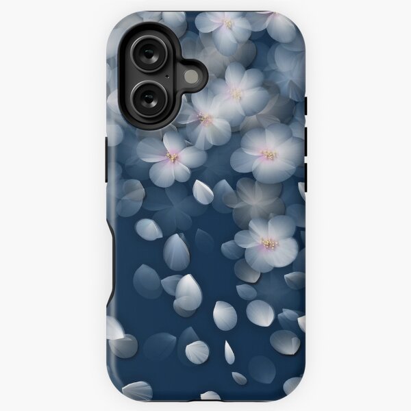 Item preview, Navy and White Cherry Blossom Design designed and sold by SandAndChi.