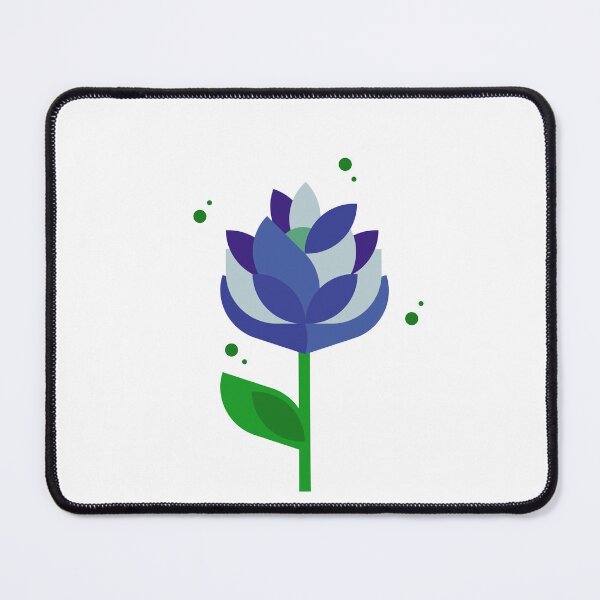 Item preview, Flower Power Blue designed and sold by ClareAckerman.