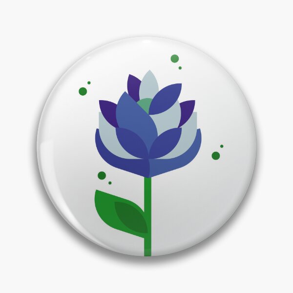 Item preview, Flower Power Blue designed and sold by ClareAckerman.