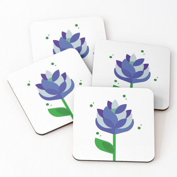 Item preview, Flower Power Blue designed and sold by ClareAckerman.