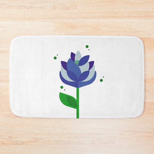 Item preview, Flower Power Blue designed and sold by ClareAckerman.