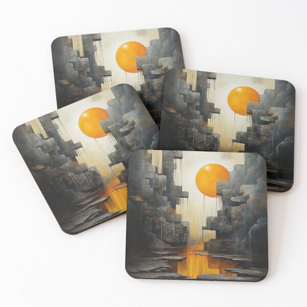 Item preview, Geometric Waterfall: A Cubist Perspective - 13 designed and sold by Moisky Art.