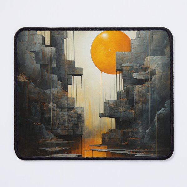 Item preview, Geometric Waterfall: A Cubist Perspective - 13 designed and sold by Moisky Art.