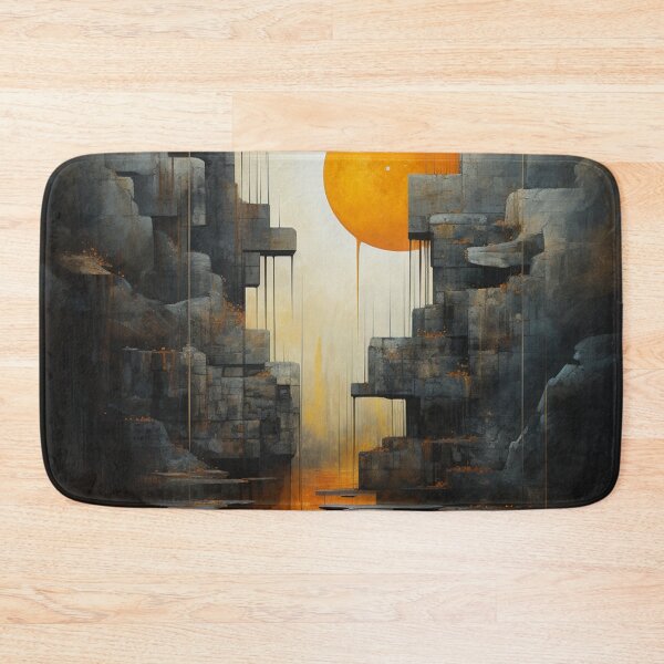 Item preview, Geometric Waterfall: A Cubist Perspective - 13 designed and sold by Moisky Art.