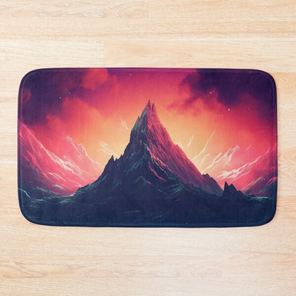 Item preview, Mountain Dreamscape: Synthwave Serenity in Nature's Embrace designed and sold by Mullet Monkey.