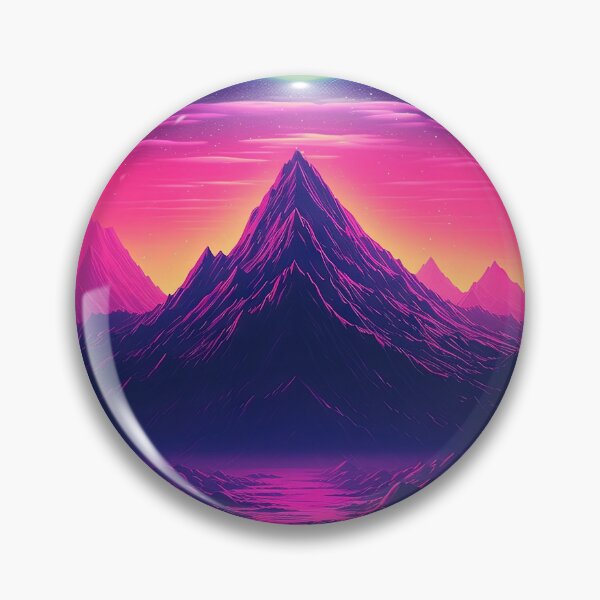 Item preview, Electric Summit: Synthwave Adventure in the Majestic Mountains designed and sold by Mullet Monkey.