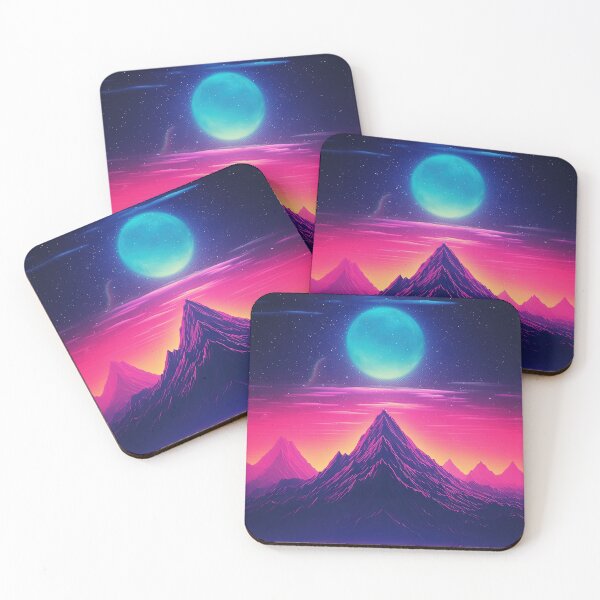 Item preview, Electric Summit: Synthwave Adventure in the Majestic Mountains designed and sold by Mullet Monkey.