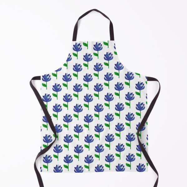 Item preview, Flower Power Blue Pattern designed and sold by ClareAckerman.
