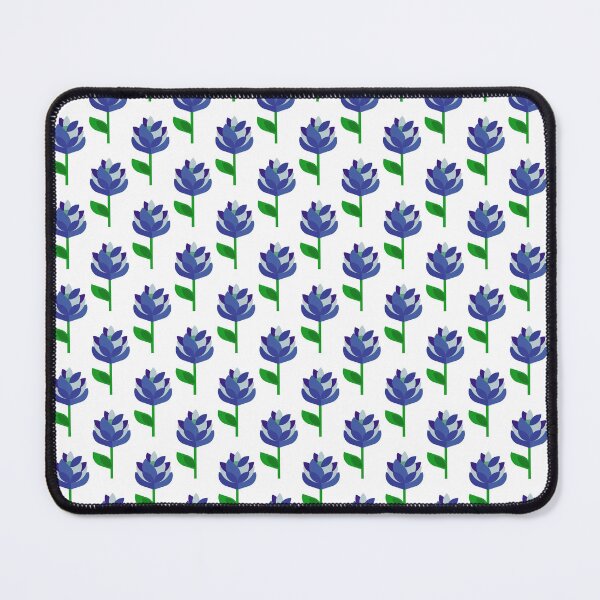 Item preview, Flower Power Blue Pattern designed and sold by ClareAckerman.