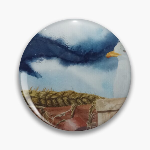 Item preview, Seagull resting on a roof designed and sold by Justin Turney Art.