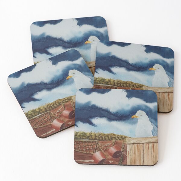 Item preview, Seagull resting on a roof designed and sold by Justin Turney Art.