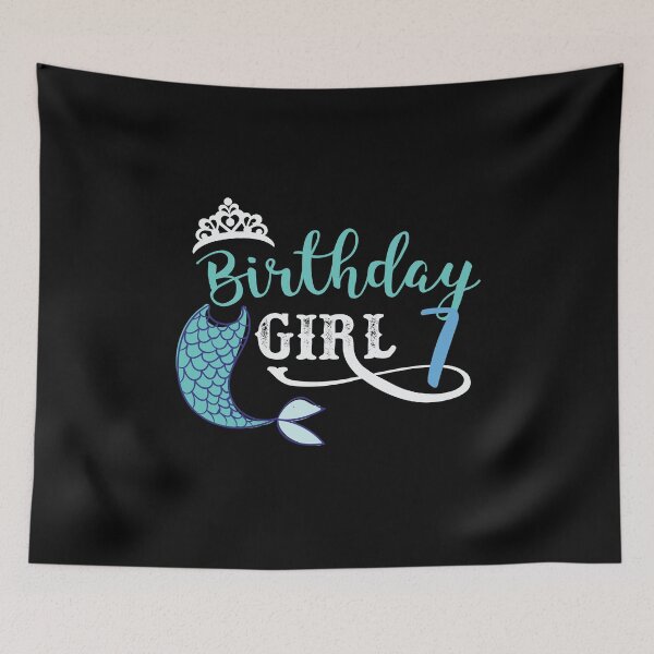 Item preview, Birthday Girl Mermaid Princess 7 Year Old  designed and sold by BUBLTEES.