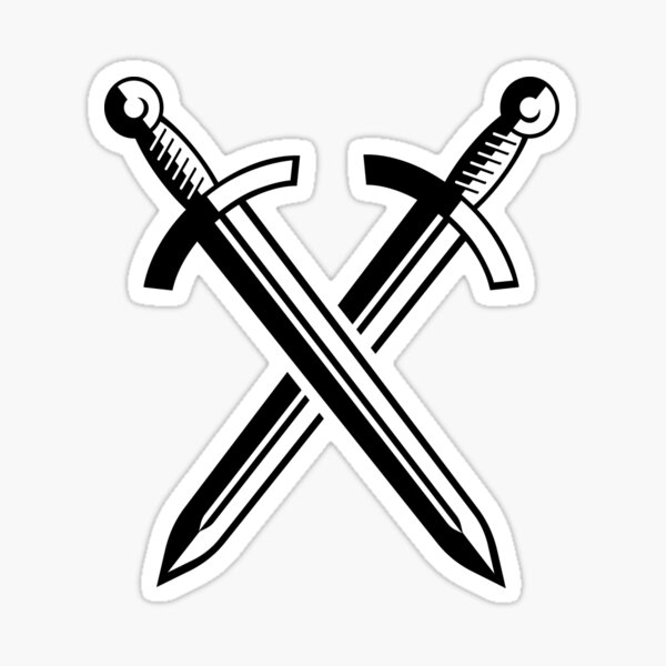 Kai Tribe Crossed Swords' Sticker