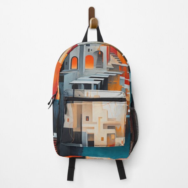 Item preview, Geometric Waterfall: A Cubist Perspective - 16 designed and sold by Moisky Art.
