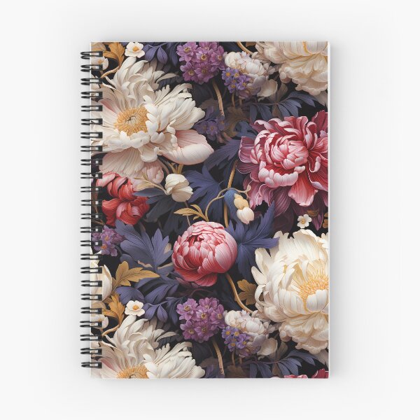 Item preview, Pink and purple floral pattern designed and sold by the99thstudio.