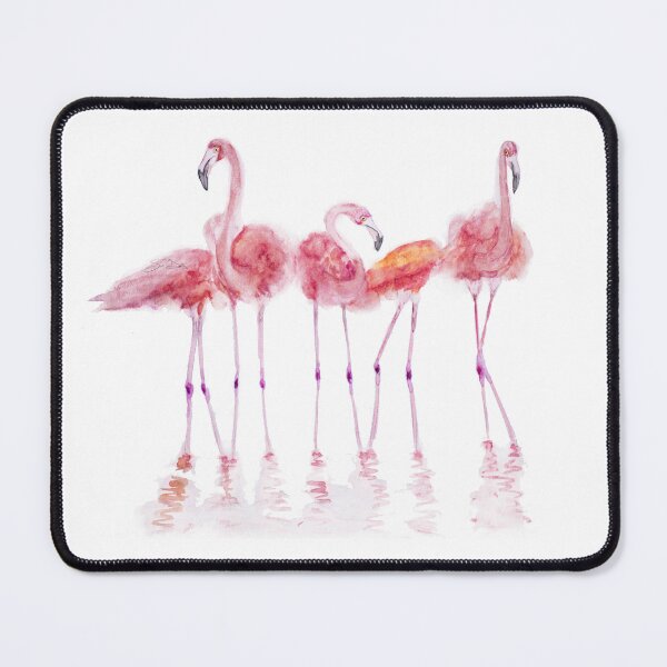 Item preview, Four Pink Flamingos in the Water designed and sold by ArastanArtistry.