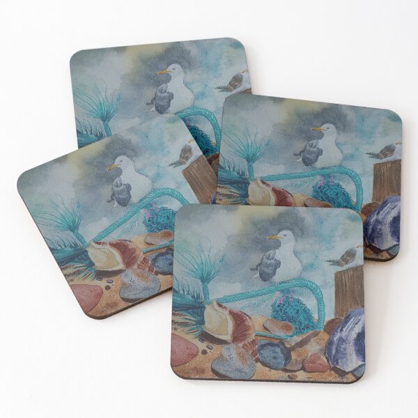 Item preview, Seagulls on the beach designed and sold by Justin Turney Art.
