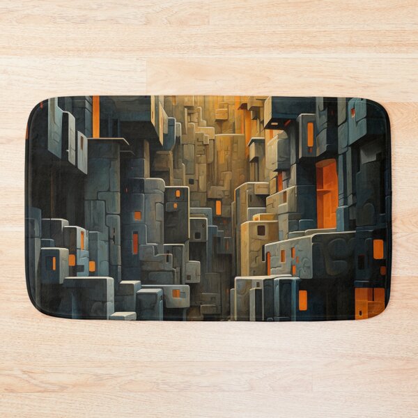 Item preview, Geometric Waterfall: A Cubist Perspective - 20 designed and sold by Moisky Art.
