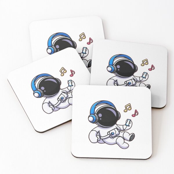 Item preview, Cute atronaut listening to music designed and sold by Stre1f.