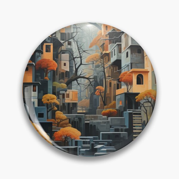 Item preview, Geometric Waterfall: A Cubist Perspective - 21 designed and sold by Moisky Art.