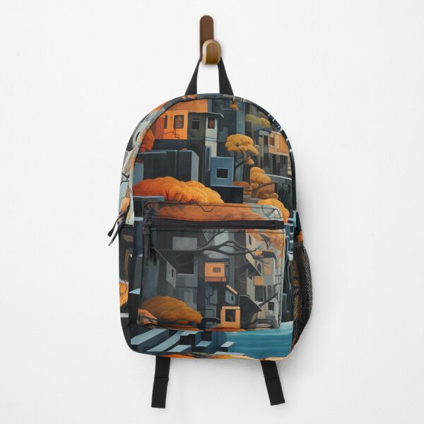 Item preview, Geometric Waterfall: A Cubist Perspective - 21 designed and sold by Moisky Art.
