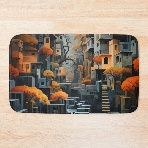 Item preview, Geometric Waterfall: A Cubist Perspective - 21 designed and sold by Moisky Art.