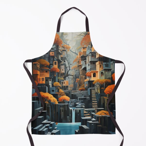 Item preview, Geometric Waterfall: A Cubist Perspective - 21 designed and sold by Moisky Art.