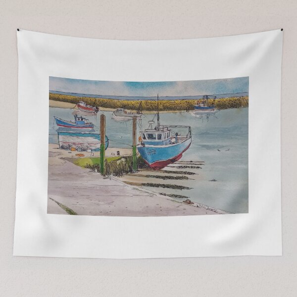 Artikelvorschau, Hafen von Folkestone entworfen und verkauft von Justin Turney Art.