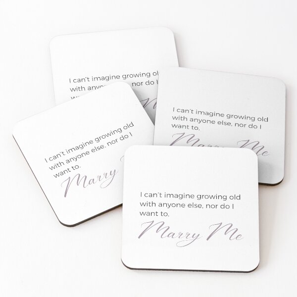 Item preview,   Romantic "Growing old with anyone else" Beautiful Wedding Proposal  Sticker designed and sold by MuditasEyes.