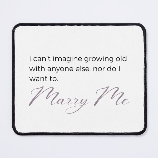 Item preview,   Romantic "Growing old with anyone else" Beautiful Wedding Proposal  Sticker designed and sold by MuditasEyes.