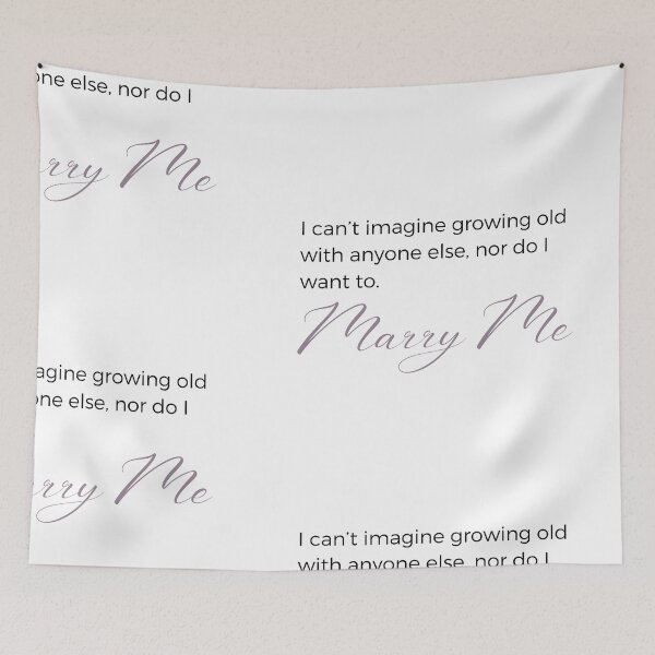 Item preview,   Romantic "Growing old with anyone else" Beautiful Wedding Proposal  Sticker designed and sold by MuditasEyes.