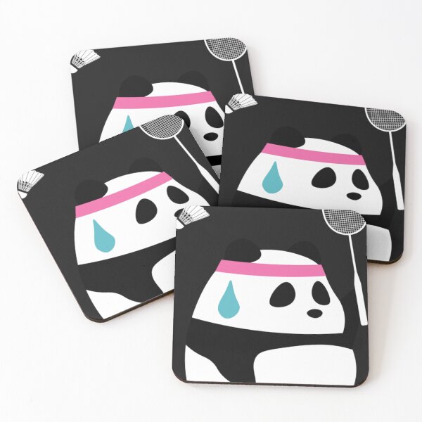 Item preview, Exhausted Badminton Panda - Funny Cute Shuttlecock Animal Pullover  designed and sold by TimAOchoa.