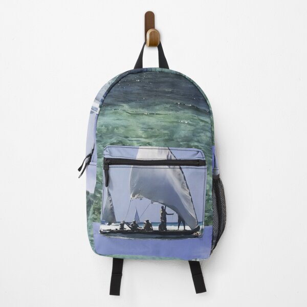 Item preview, Dhows Sailing Out Over the Reef Early Morning at Low Tide: A Celebration of the Beauty of Traditional Fishing Culture designed and sold by Oh Halo Berry.