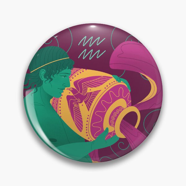 Item preview, Aquarius - Ancient Greek Astrology Series designed and sold by flaroh.