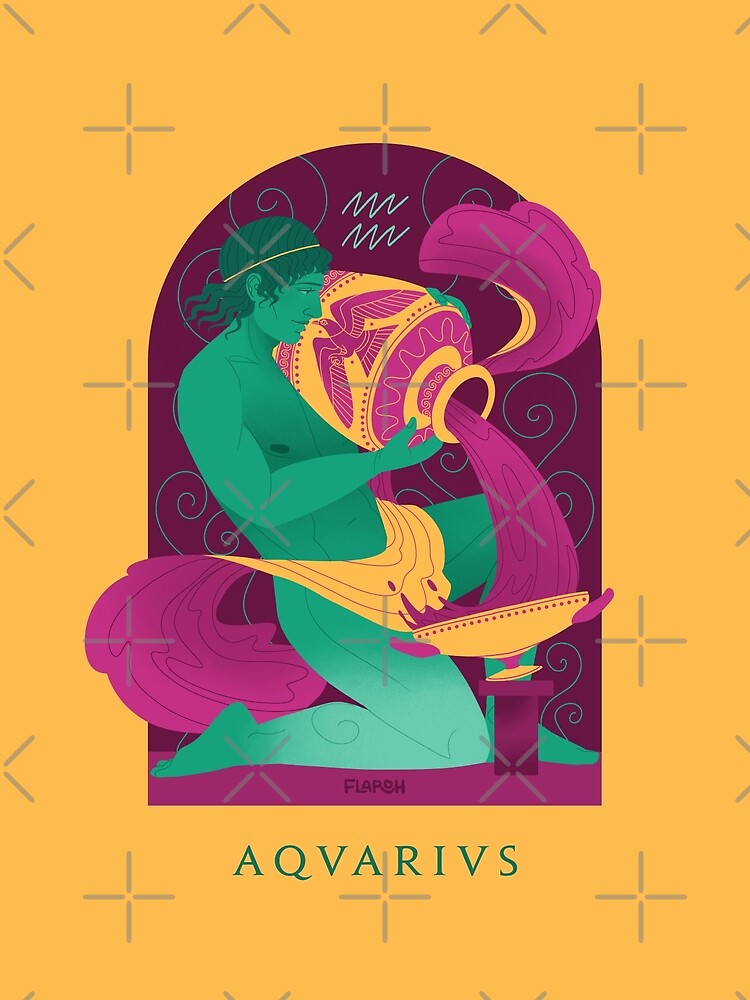 Aquarius Ancient Greek Astrology Series Poster