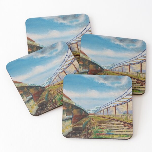 Item preview, Folkestone harbor abandoned railway station designed and sold by Justin Turney Art.